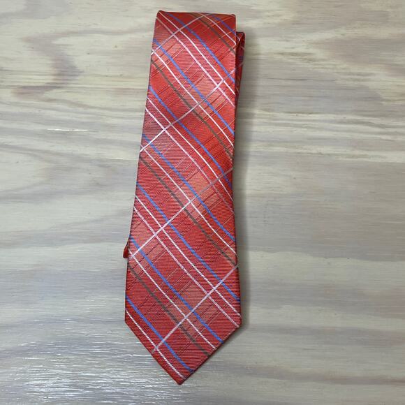 Rooster 100% Silk Pink Skinny Necktie - Picture 1 of 6